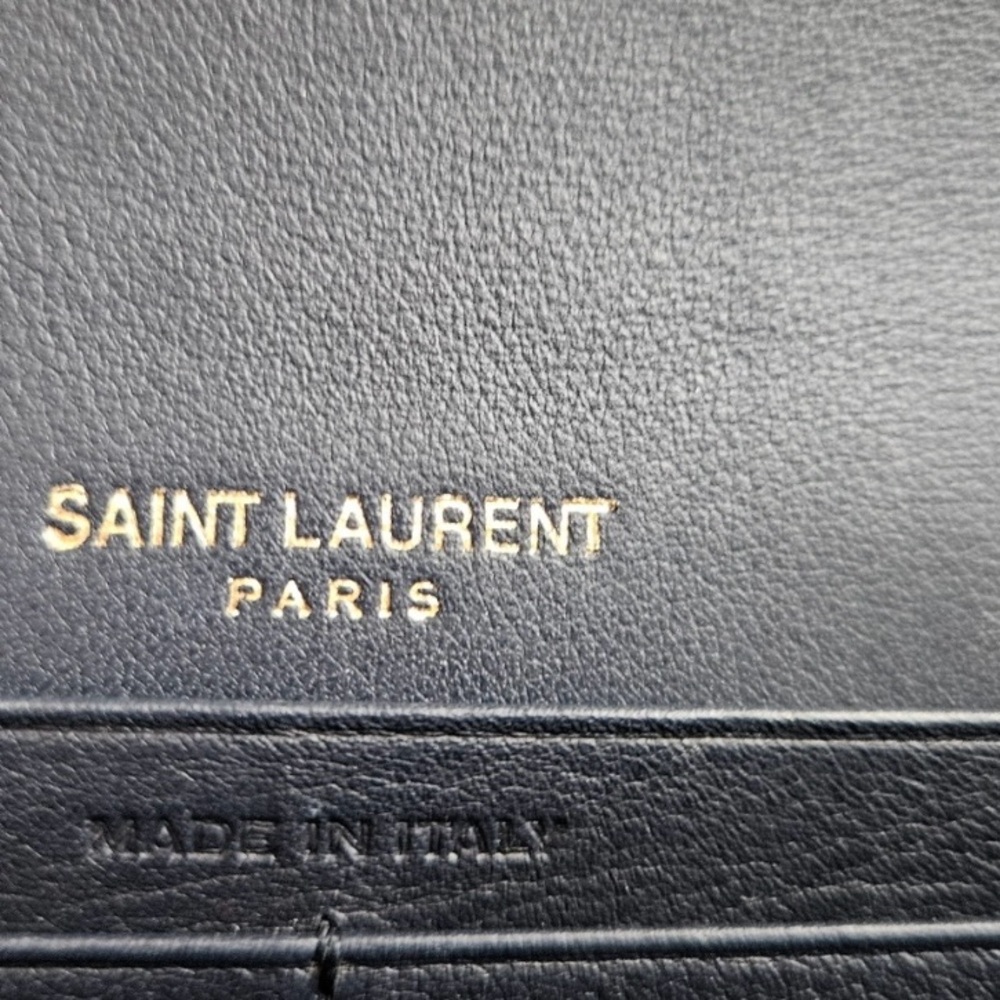 Saint Laurent YSL Monogram Large Flap Wallet w/COA - Picture 10 of 12